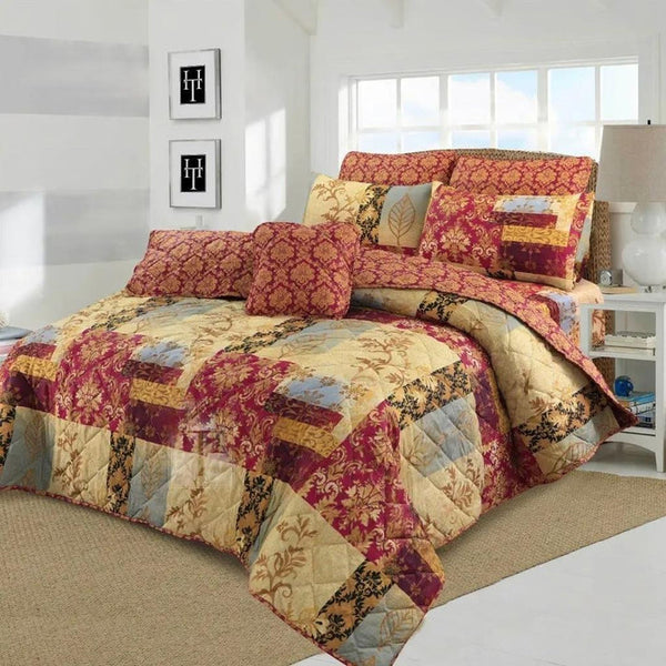 7 pcs Quilted Comforter Set EM-914