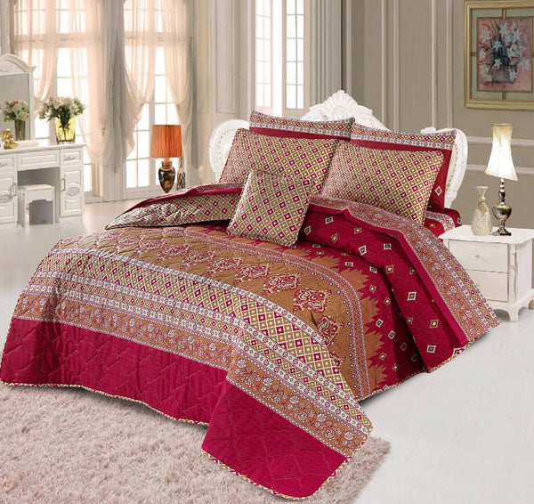 7 pcs Quilted Comforter Set EM-909