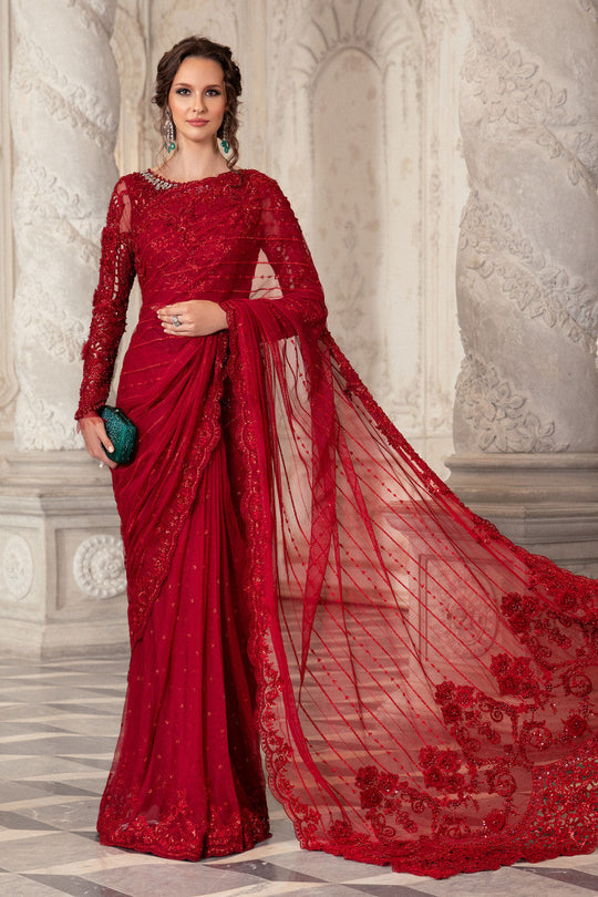 Luxucy Heavy Net Saree Collection  -Unstitched (MB-SC02)